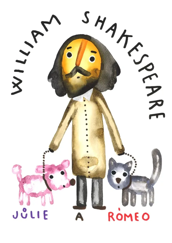 Kalendář 2027 – Slavné páry – William Shakespeare – Julie a Romeo